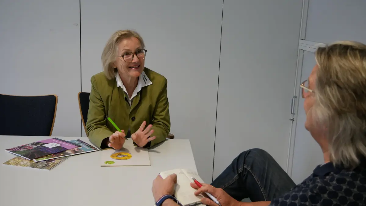 Letzter Tag am Arbeitsplatz: Barbara Schunter im Gespräch.