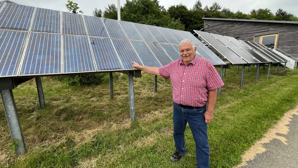 Olaf Schanz, Leiter des Leiter Solar-Testfeld Widderstall bei Merklingen.