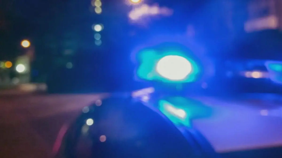 Polizei Nacht Einsatz Blaulicht Symbolfoto Schwabo LZ OV