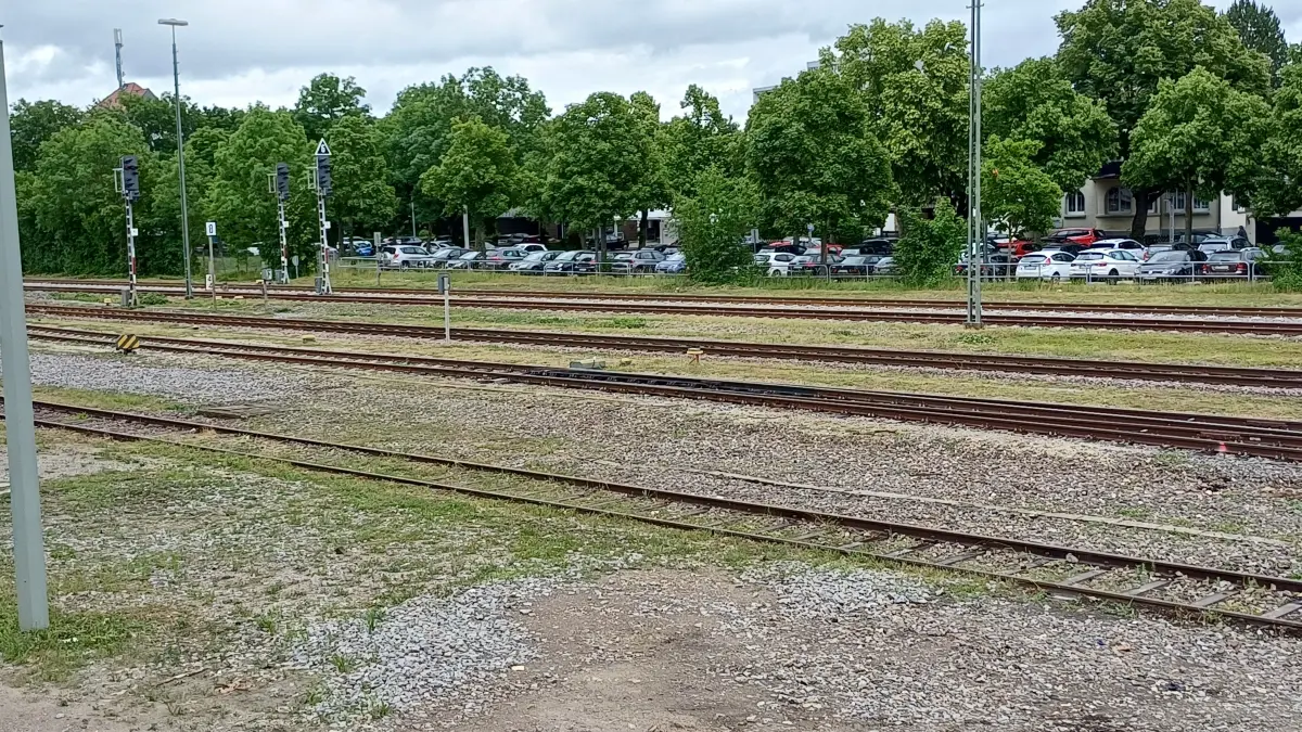 Gleisbett Gleise Bahnhof Balingen