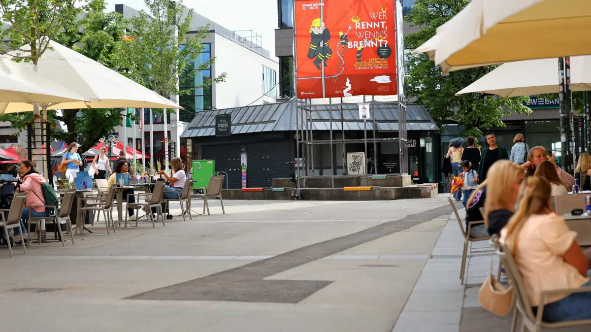 Marktplatz Reutlingen Baustelle Sanierung Nua Innenstadt Gastronomie