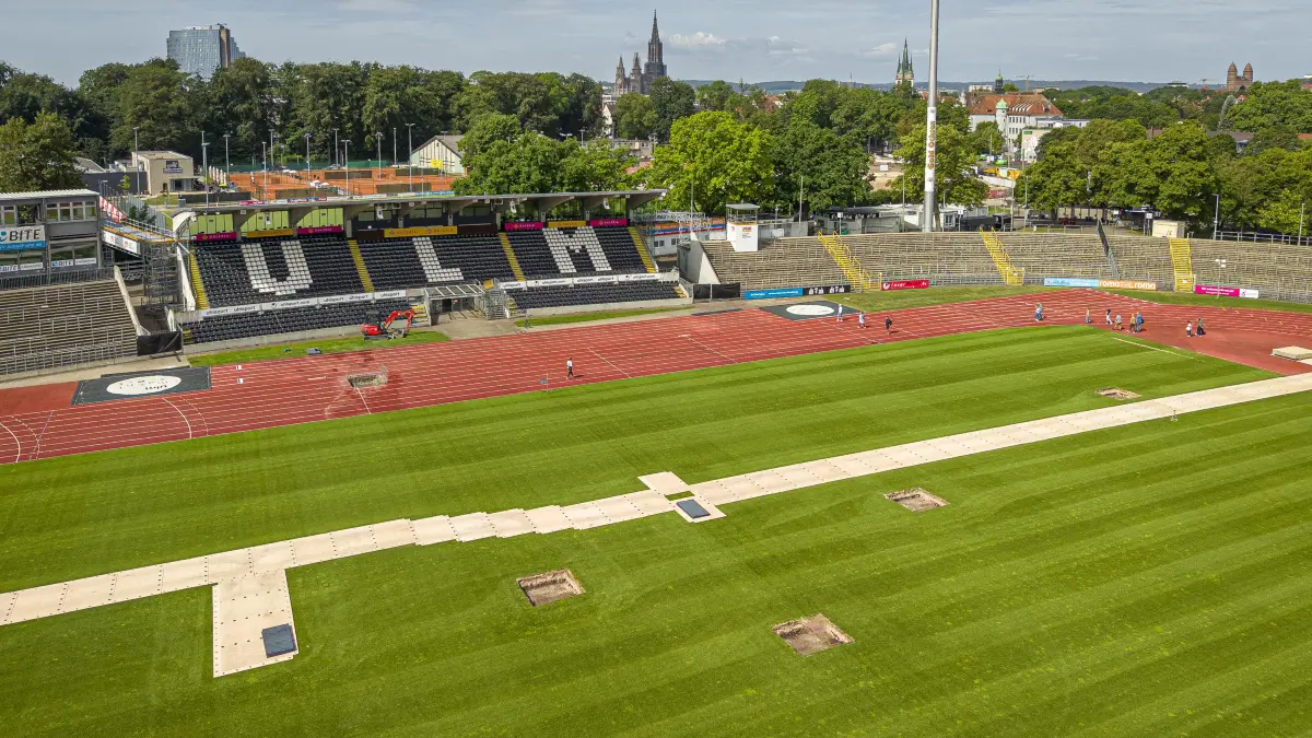 Fußball, Donaustadion & SSV Ulm: Bombensuche rund ums Stadion, zentraler Medientermin
