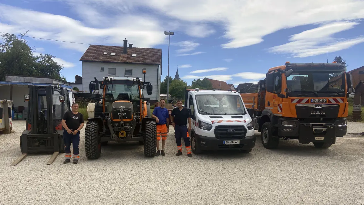 Stattlicher Fuhrpark: Die jüngsten Beschaffungen für den Bauhof in Böhmenkirch.