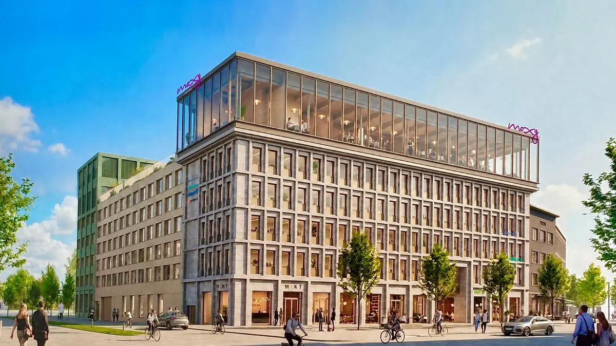 Aufgestockt und aufgewertet: Die gläserne Skybar soll der Hingucker des Projekts werden.