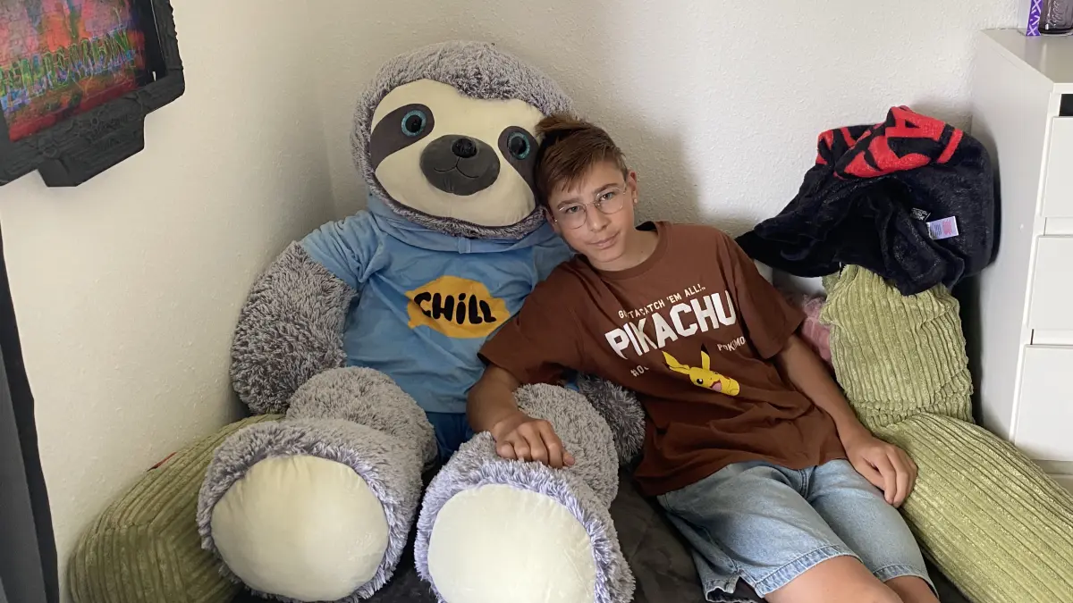 "Ich sauge alles in mich auf," sagt der 15-jährige Leon über sich selbst.