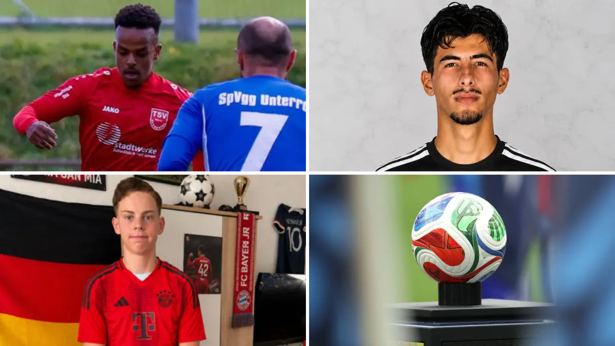 Die Fußball-Fans Johannes Said (links oben), Ertan Useinov (beide aus Hall) und Maxim Sanwald aus Rosengarten schauen nach Möglichkeit jedes Spiel der Weltmeisterschaft. Sie alle unterstützen verschiedene Mannschaften, wünschen aber alle der DFB-Elf viele Siege.