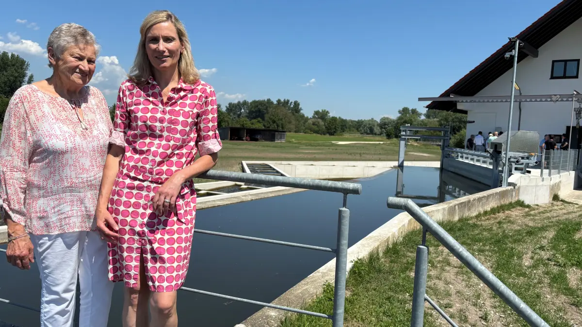 Wasserkraftwerk an der Riß, Elisabeth Hermann und Bettina Algrim