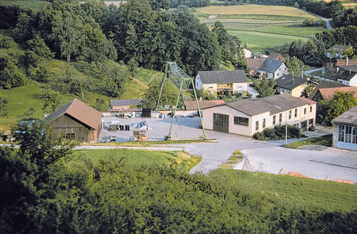 Die Keimzelle in Markertshofen: 1976 entstand das Unternehmen Binder aus der Landwirtschaft.
