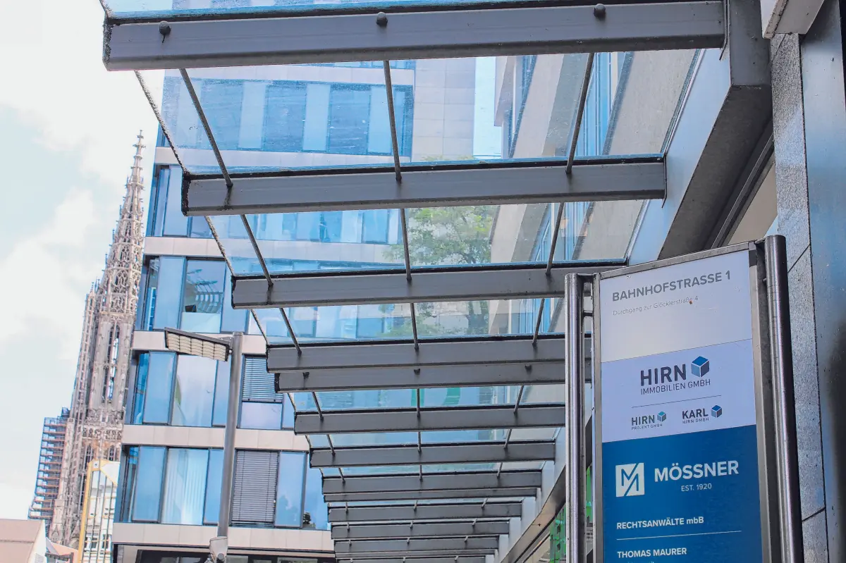 Bahnhofstraße 1 – das ist die neue Ulmer Adresse von Hirn Immobilien.⇥⇥Foto: Andreas Brücken