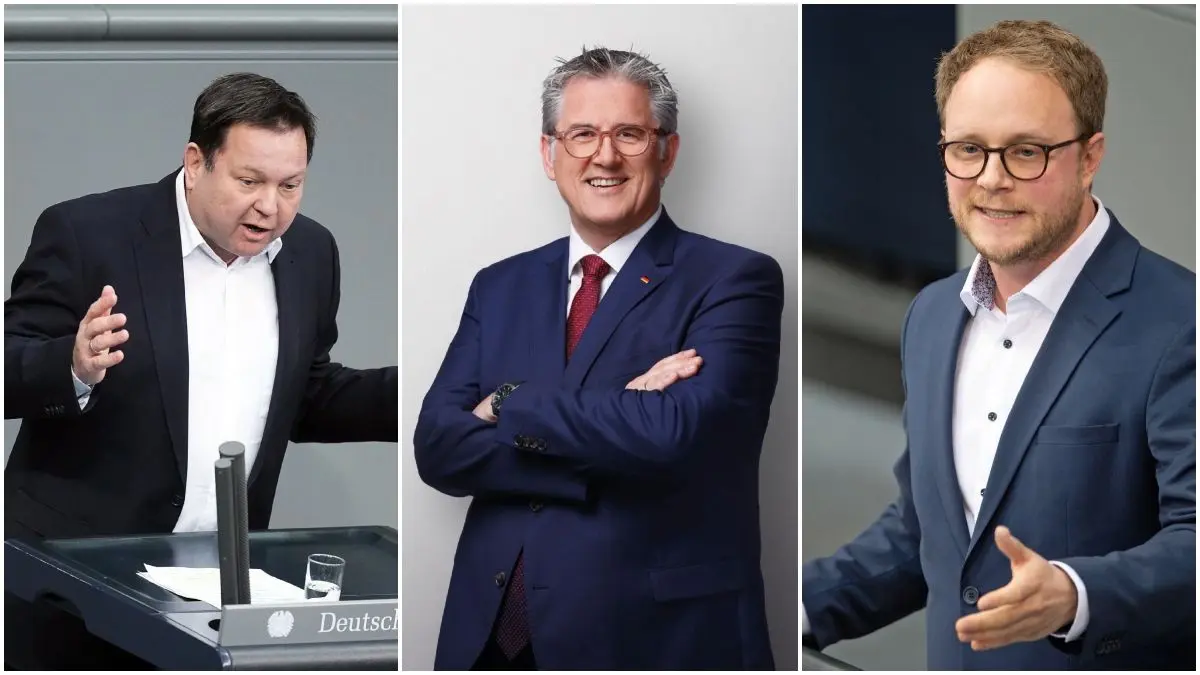 Drei Abgeordnete aus der Region schildern ihre Sicht auf das GKV-Beitragsstabilisierungsgesetz. Von links: Martin Gerster (SPD), Michael Donth (CDU) und Marcel Emmerich (Grüne).