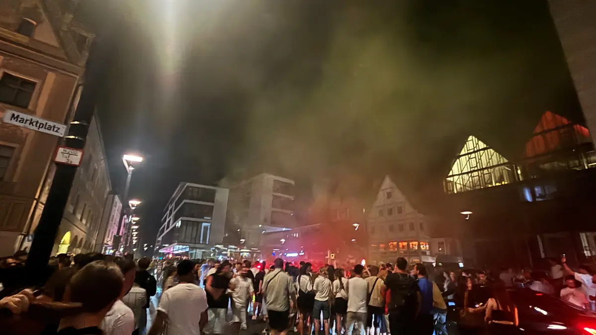 In der Neuen Mitte stieg auch mal Rauch auf.