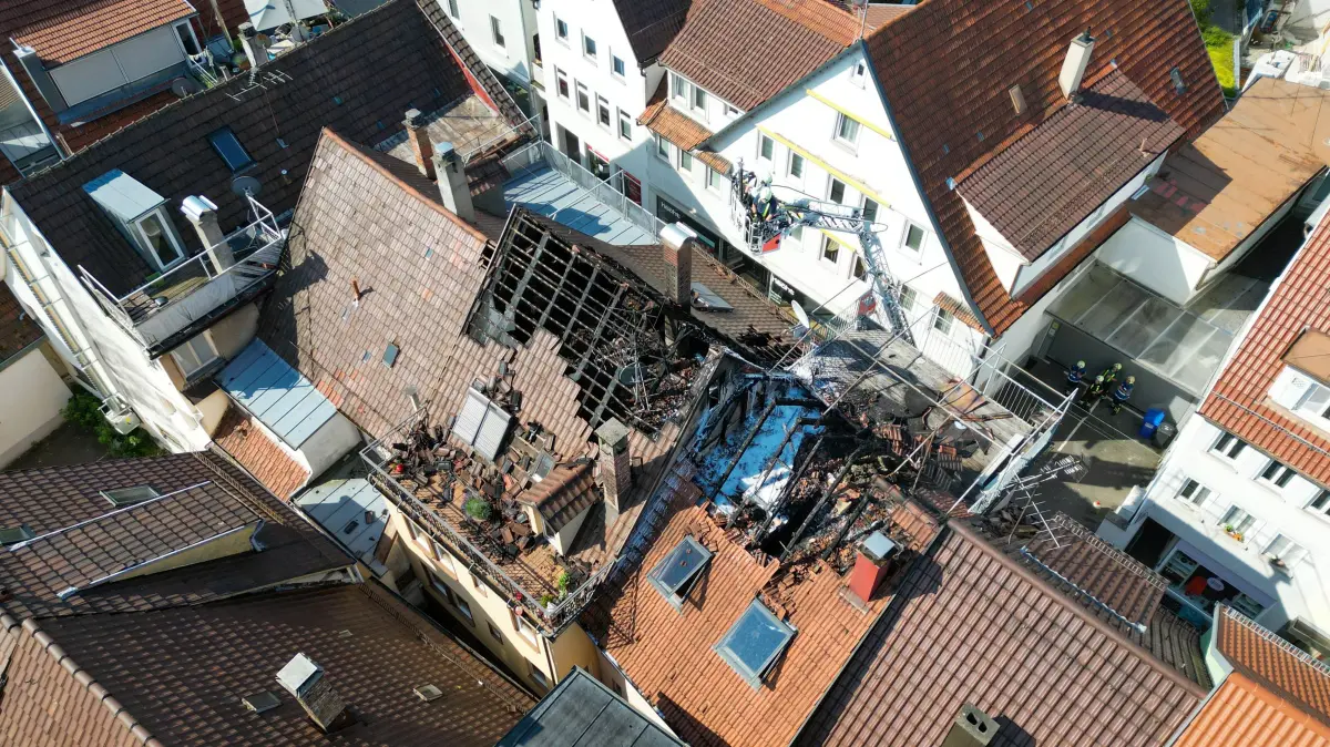 Brand Feuer Kanzleistraße Reutlingen 21. Juni 2026 Innenstadt Altstadt Feuerwehr