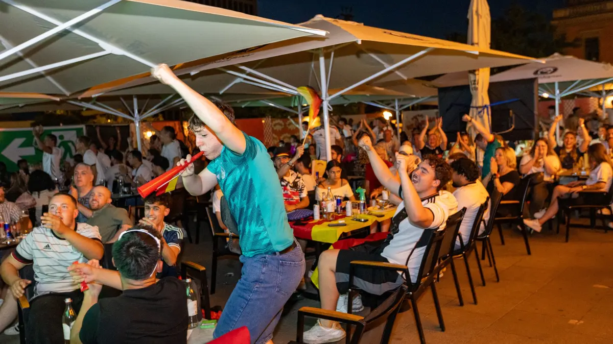 Fußball-Weltmeisterschaft Fußball-WM Reutlingen Public Viewing Fans Deutschland