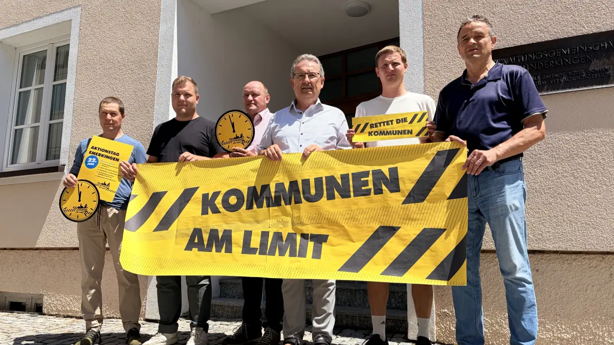Schlagen Alarm (von links): Paul Burger aus Emerkingen, Thomas Schelkle aus Munderkingen, Florian Stöhr aus Rechtenstein, Uwe Handgrätinger aus Grundsheim und Unterstadion. Moritz Heinzmann aus Rottenacker und Bernhard Ritzler aus Untermarchtal und Lauterach.
