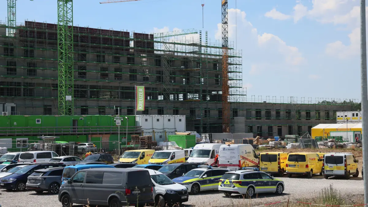 Razzia auf Klinik-Baustelle in Memmingen