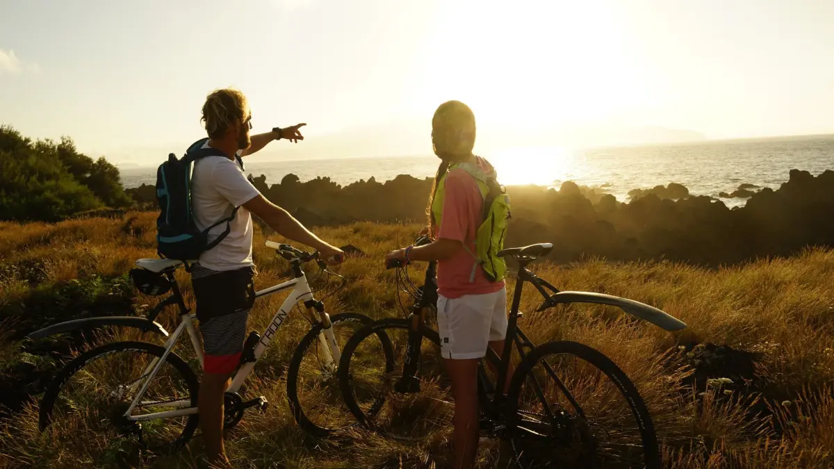 Radfahrer in Portugal