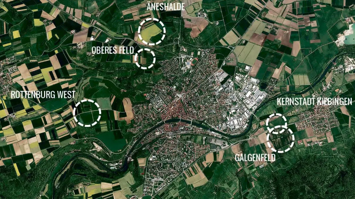 (ohne Überschrift): Vorsicht: Dieses Foto ist möglicherweise nur für den einstigen Verlag Schwäbisches Tagblatt verwendbar. Plan Rottenburg