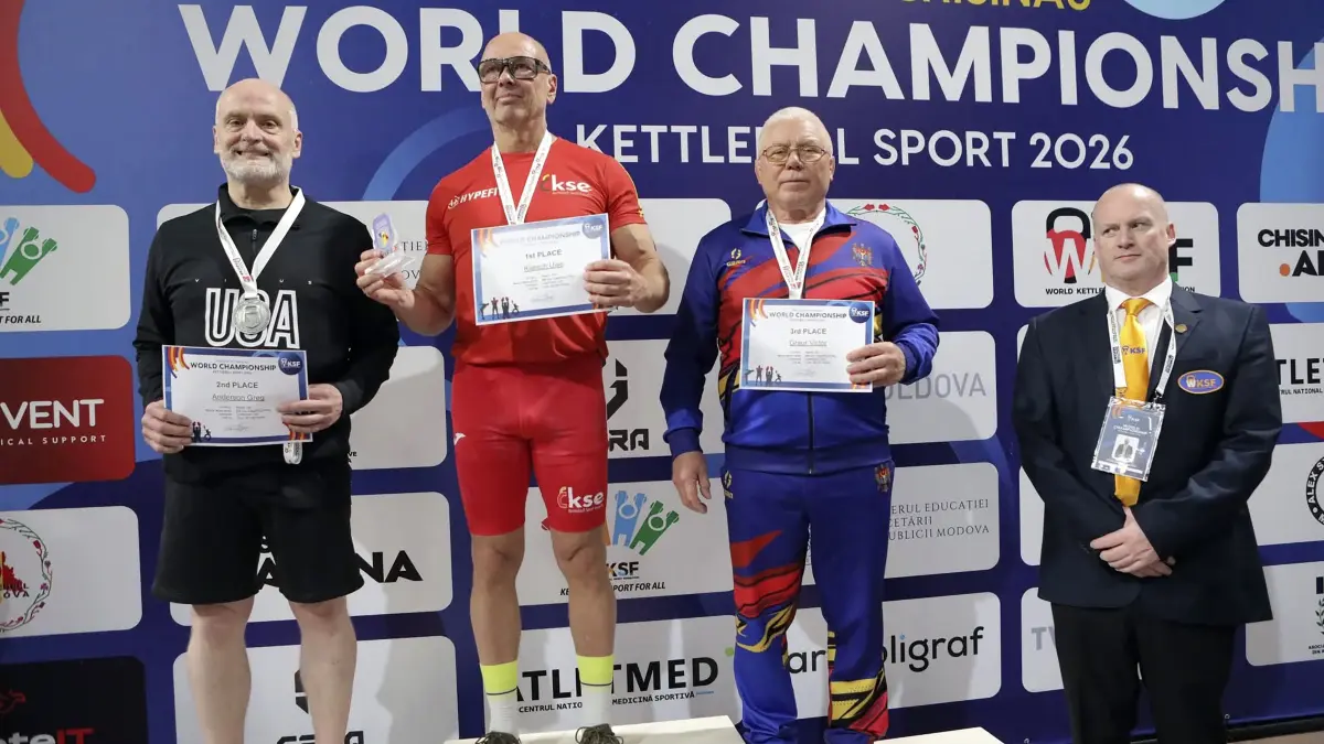 Uwe Kliesch, Deggingen, Kettlebell-Weltmeister - während der Kettlebell-WM