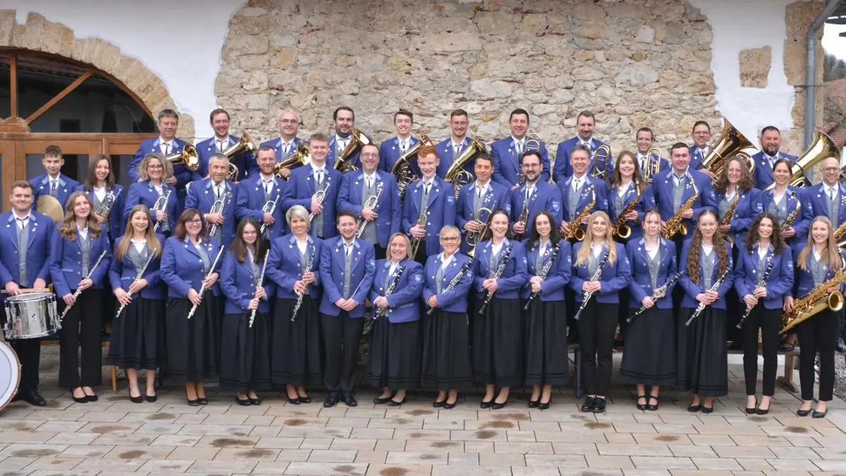 Die aktiven Mitglieder des Musikvereins Tieringen: Seit einem starken Jahr planen sie bereits ihr großes Jubiläumswochenende.