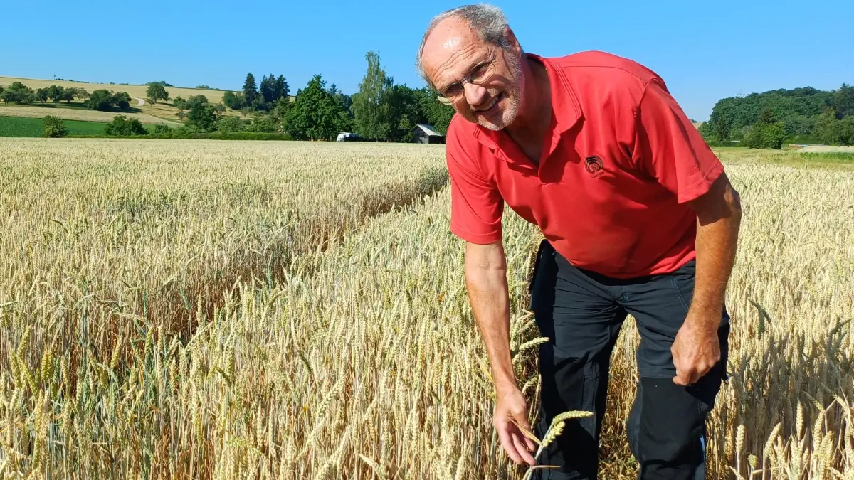 Friedhelm Bossert Landwirt Balingen Hitze