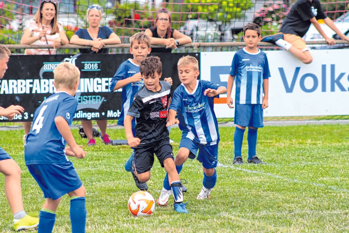Der Boso-Cup geht von Freitag bis Sonntag über den grünen Rasen in Jungingen. ⇥Foto: FC Killertal 04