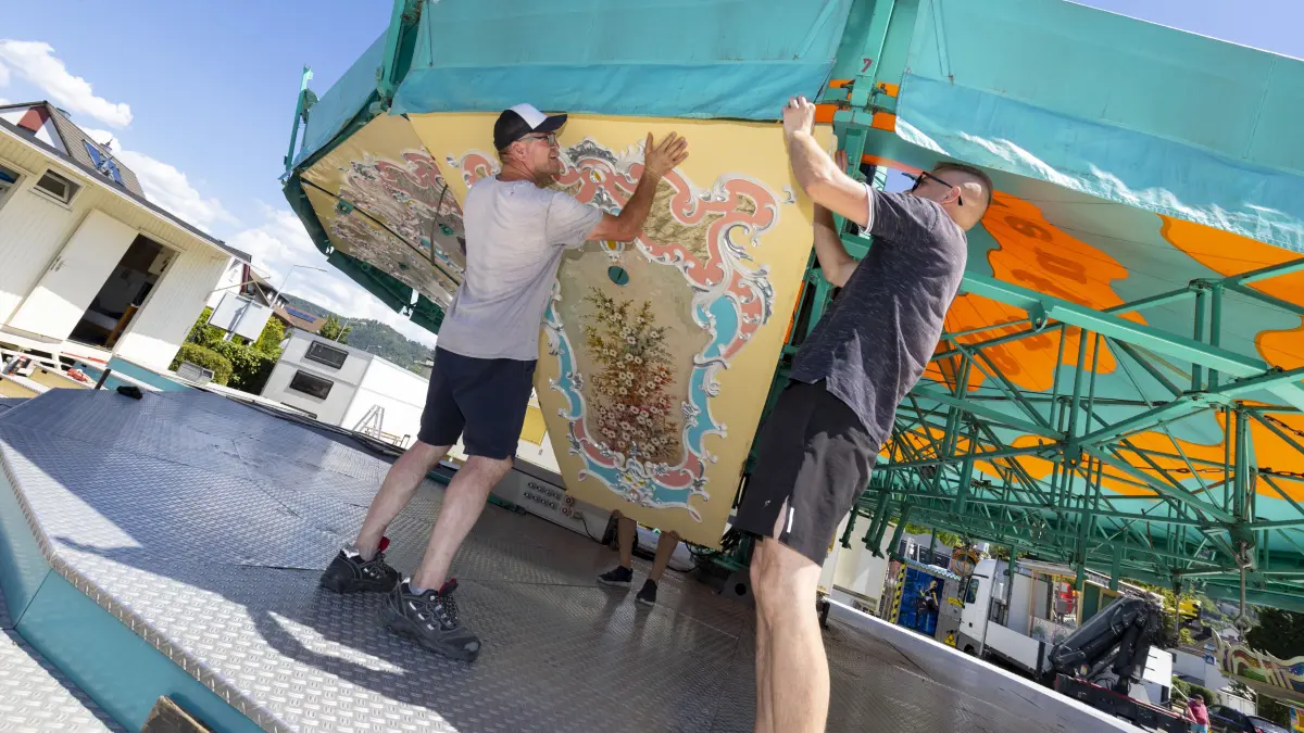Frühlingsfest Geislingen 2026 - Aufbau