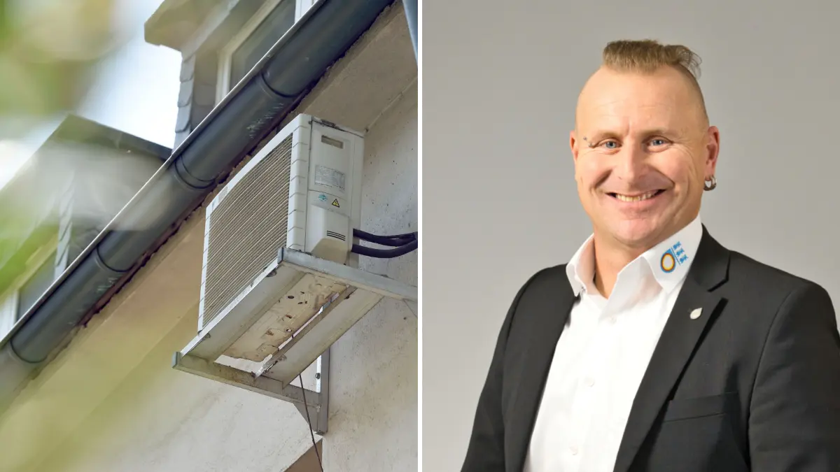 Außengerät einer Split-Klimaanlage, Benjamin Schaible (Innung für Sanitär und Heizung)