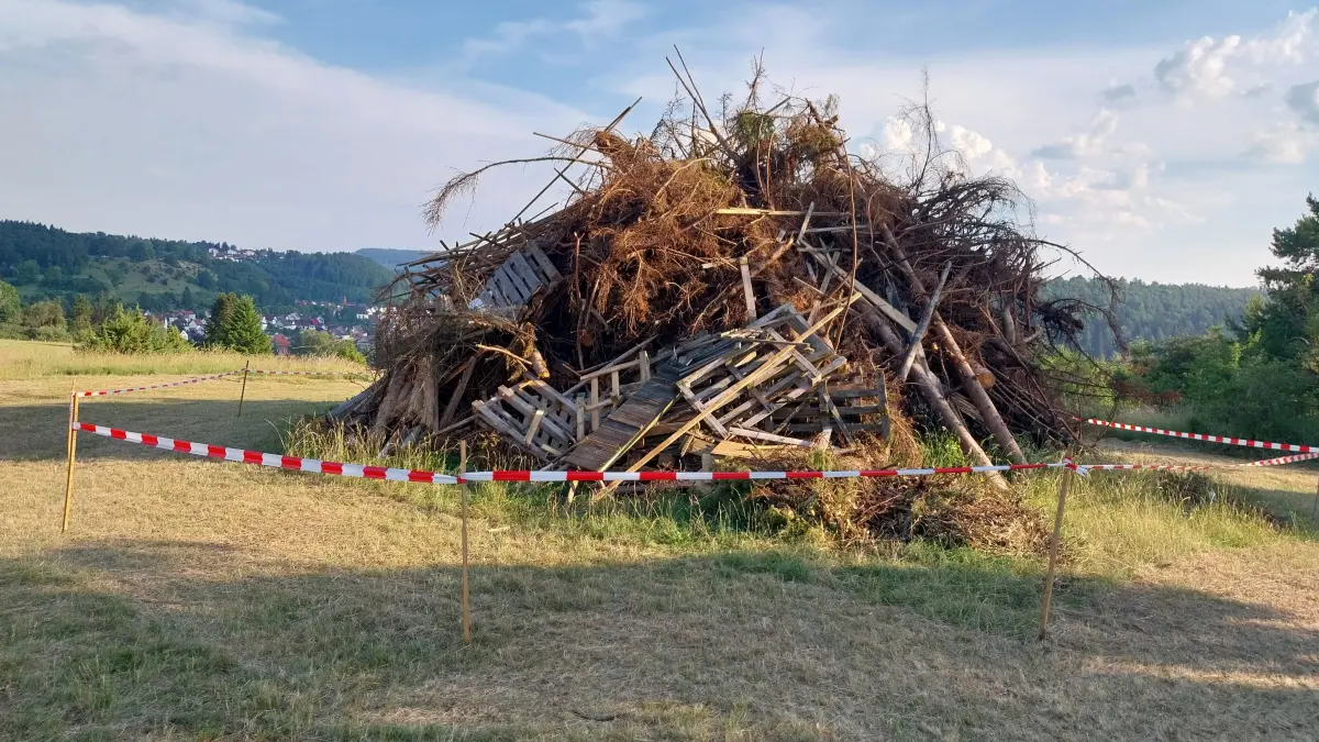 Bei der Sonnwendfeier in Onstmettingen vergangenes Wochenende wurde aufgrund der Waldbrandgefahr auf das Entzünden des Feuers verzichtet.