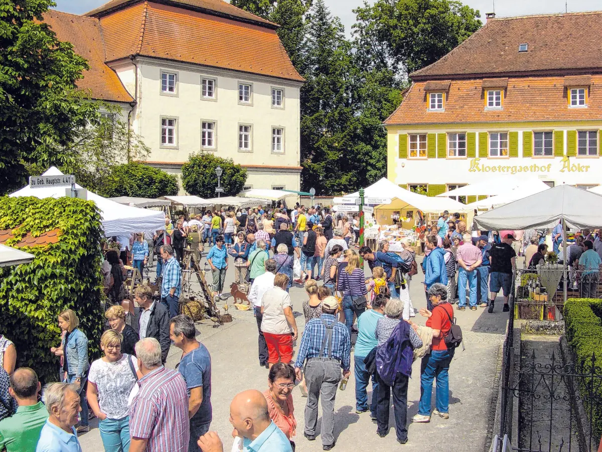 Beide Events sind Besuchermagnete: das Heimatfest und der Kunst- und Handwerkermarkt Obermarchtal.