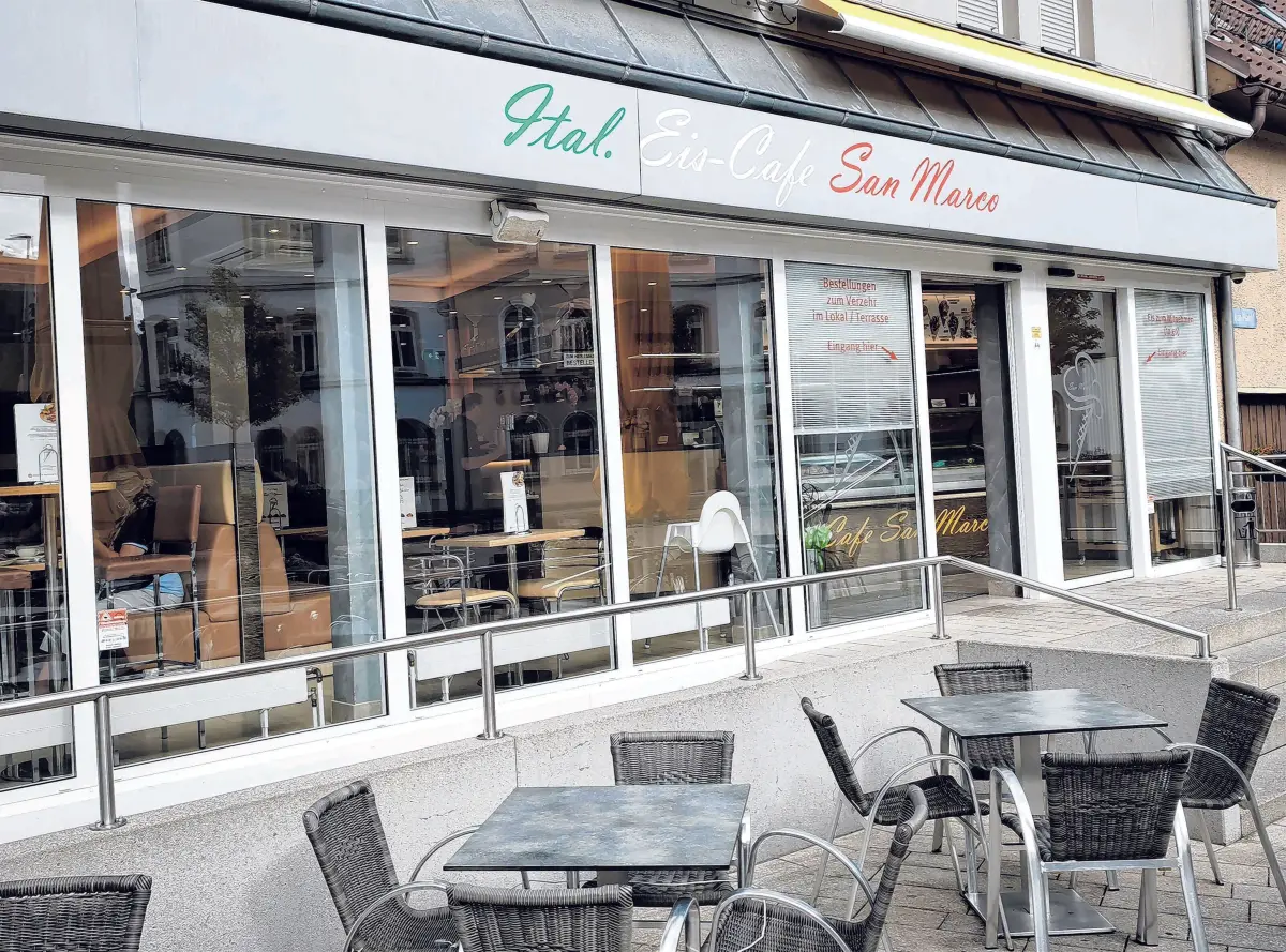 Das Eiscafé San Marco von außen.⇥Horst Schweizer