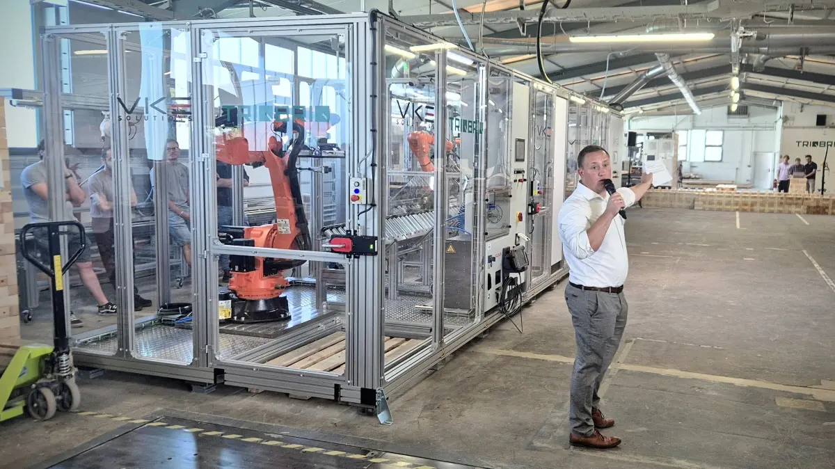 Triqbriq in Tübingen: Neue Produktionsstraße mit Triqbriq-Chef Maximilian Wörner