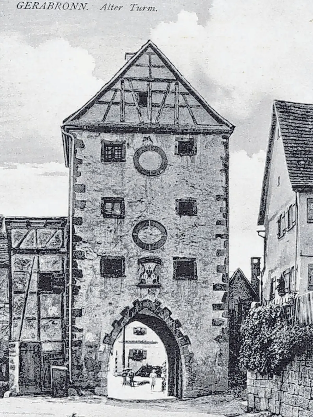 Der Alte Torturm von Gerabronn ist auch heute noch ein beliebtes Fotomotiv.⇥Fotos: Stadt