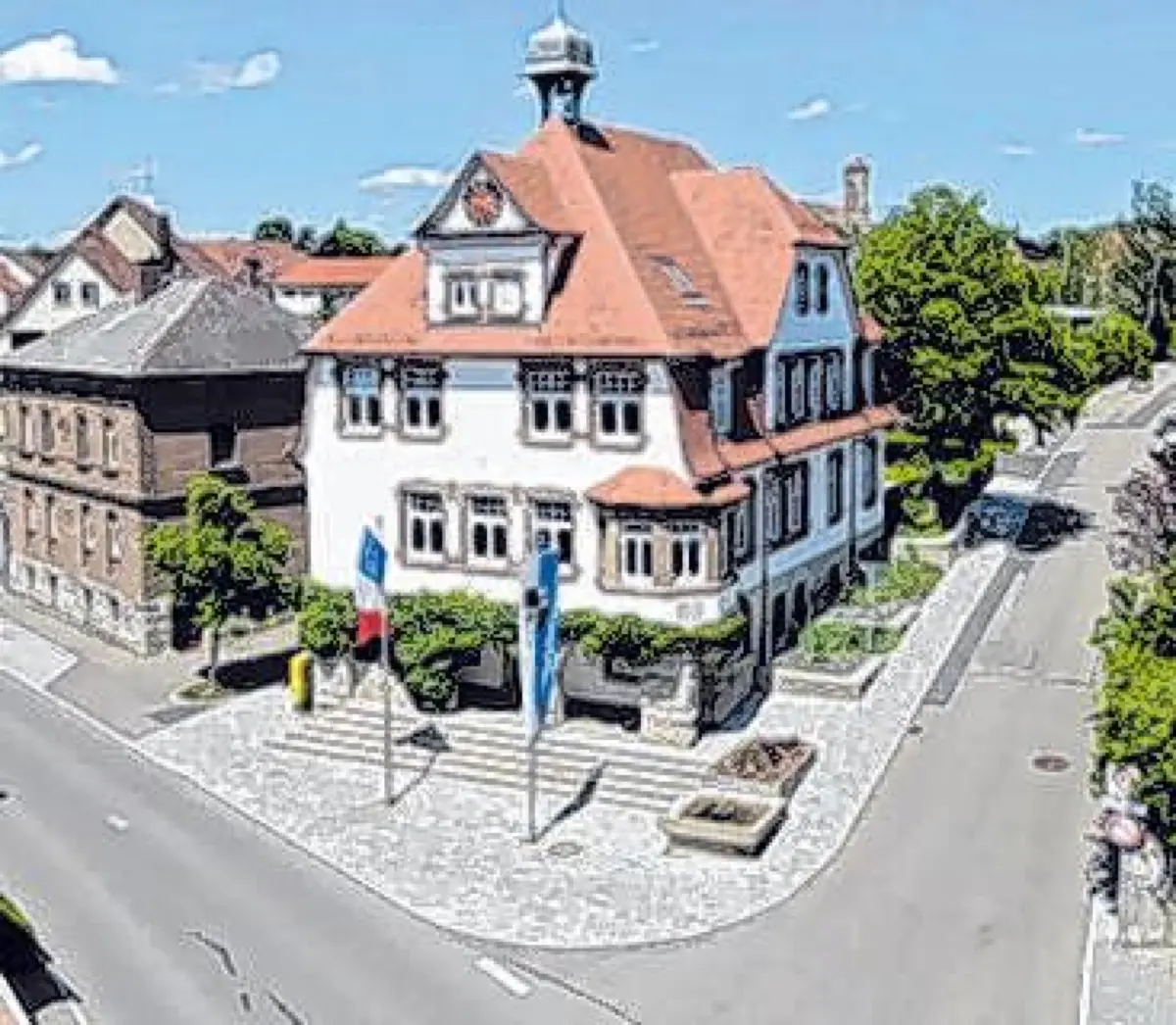 Auch das Rathaus hat seinen Charme über all die Jahre nicht verloren.