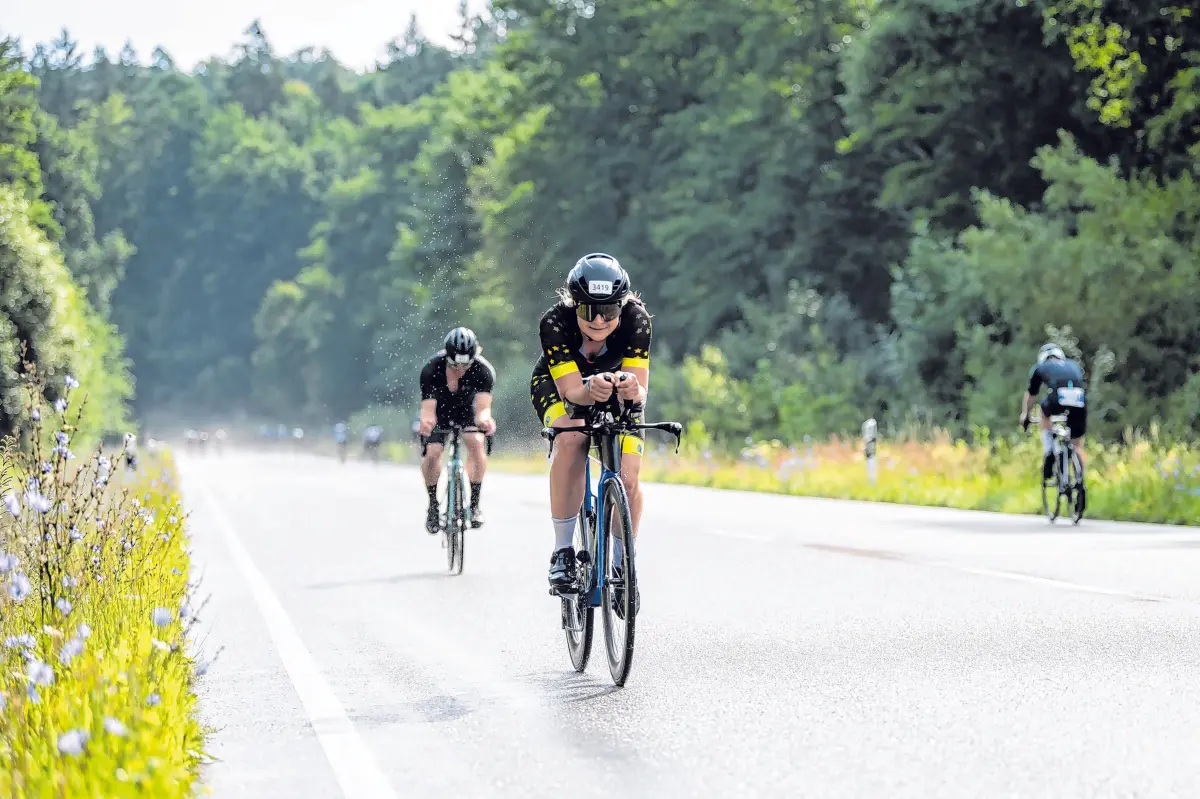 Mey Generalbau Triathlon Tübingen 2025.⇥Silas Stein