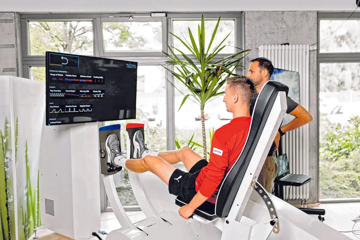 Das Respofit Gesundheitszentrum hält die unterschiedlichsten Trainingsgeräte bereit, sowohl für den Fitnessbereich, als auch für den medizinischen Bereich. ⇥Foto: Respofit