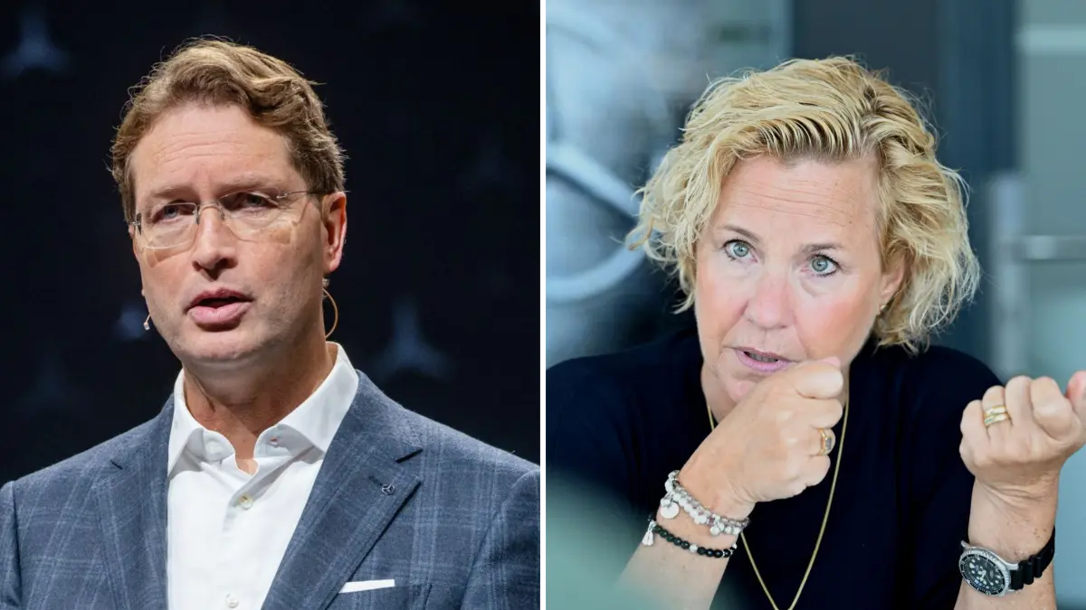 Ola Källenius und Britta Seeger: Der Mercedes-CEO und die Personalchefin des Konzerns wendeten sich in einem Video an die Belegschaft in Deutschland.