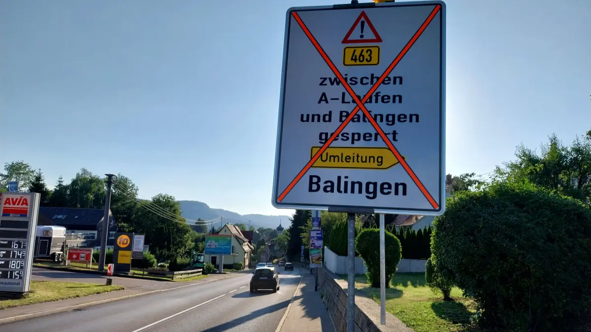 Die B463 wird gesperrt. Nun wurde der genaue Termin bekannt gegeben.