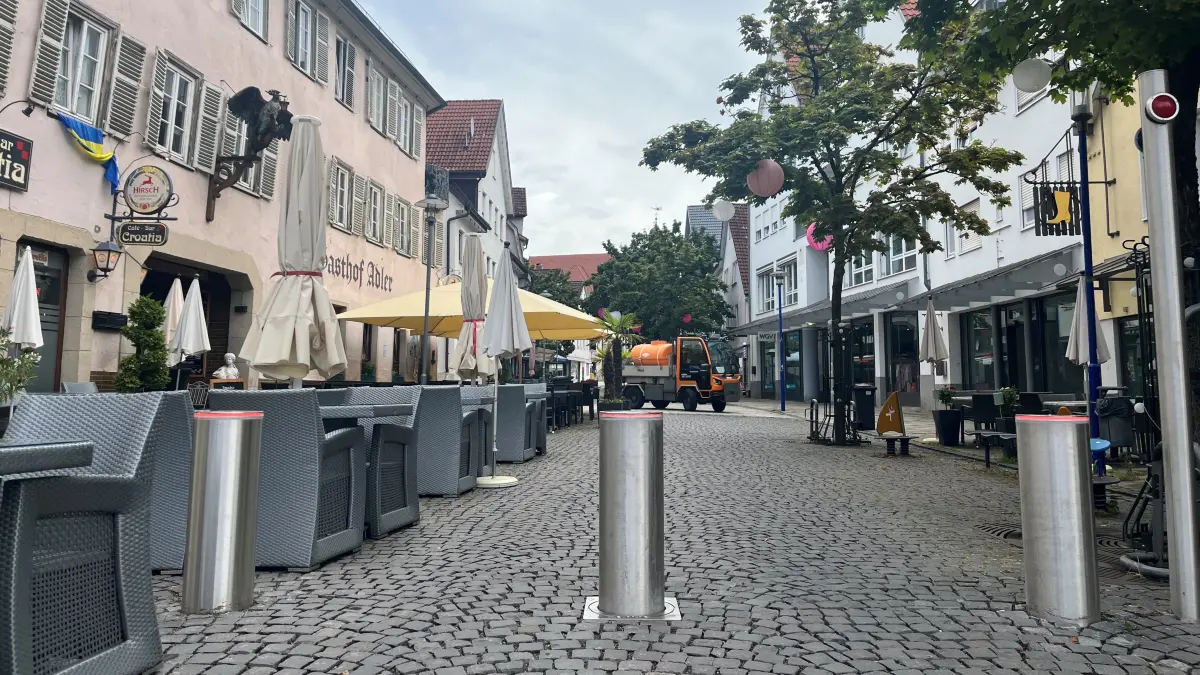 Poller Fußgängerzone