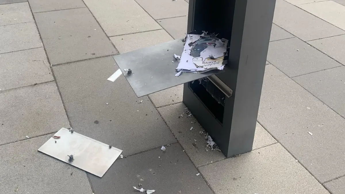 Böller im Briefkasten beim Forum 4 P in Pliezhausen gezündet