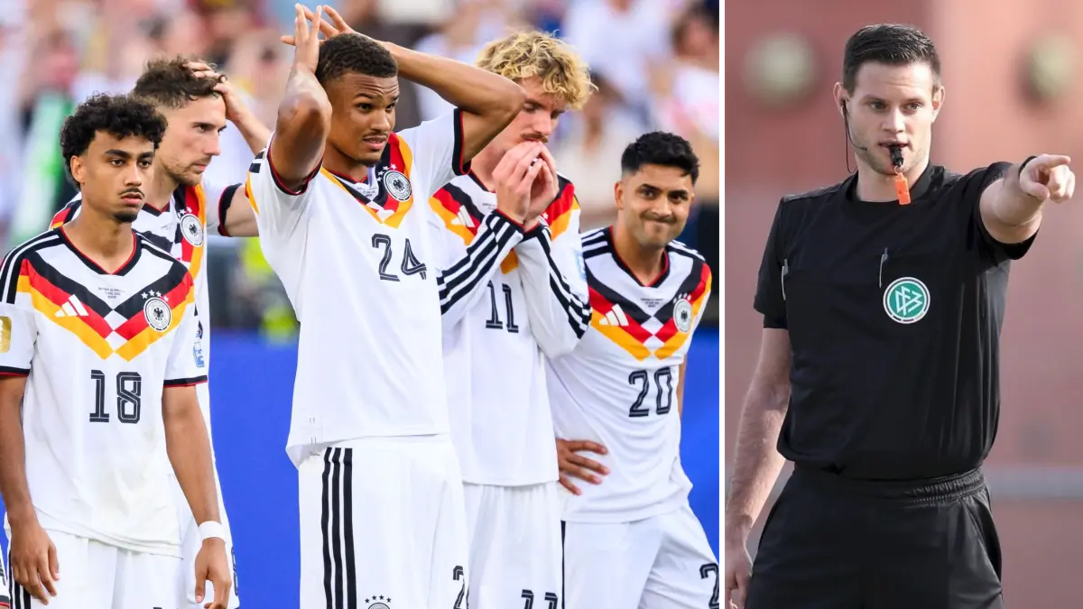 Wie bewerten Fußball-Experten aus der Region das DFB-Aus? Schiedsrichter Manuel Bergmann hat zum aberkannten Treffer von Jonathan Tah eine klare Meinung.