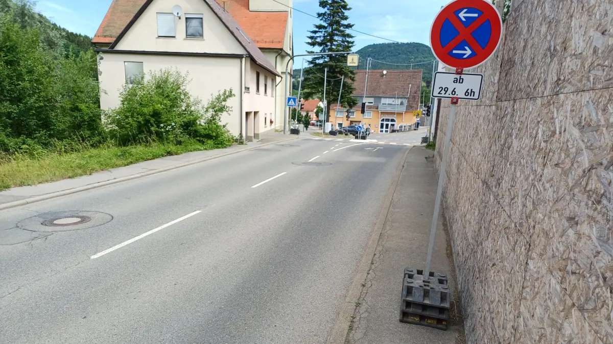 Schild Umleitung Zillhausen