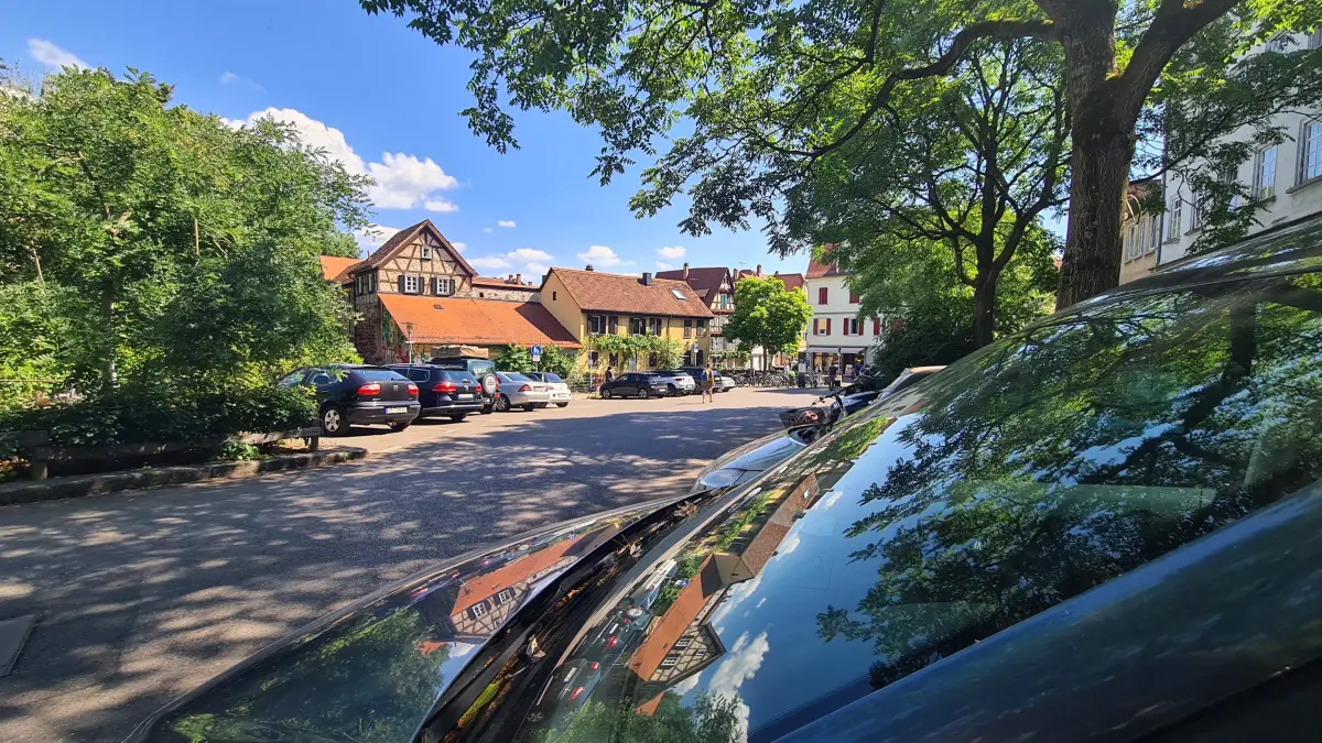 Haagtor Platz Autos Tübingen