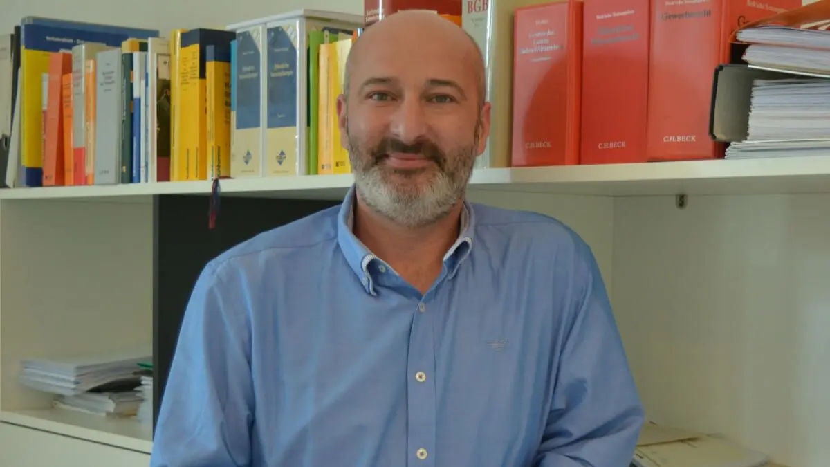 Marco Donabauer 2021 bei seinem Amtsantritt als Leiter des Eislinger Ordnungsamts.
