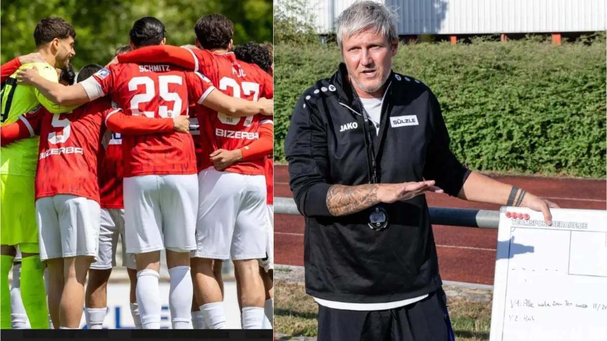 Cheftrainer Michael Schilling, hier an der Taktiktafel, feierte mit dem 8:0-Testspielsieg in Krauchenwies einen gelungenen Einstand auf der Bank der TSG Balingen.