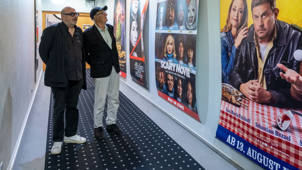 Göppingen Stauferkino Staufen-Kino rechts Gogo Gensch und links Stefan Paul