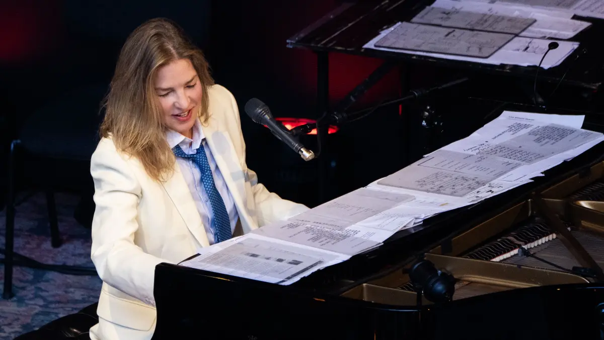 Diana Krall beim Konzert am Sonntagabend im Alten Schloss