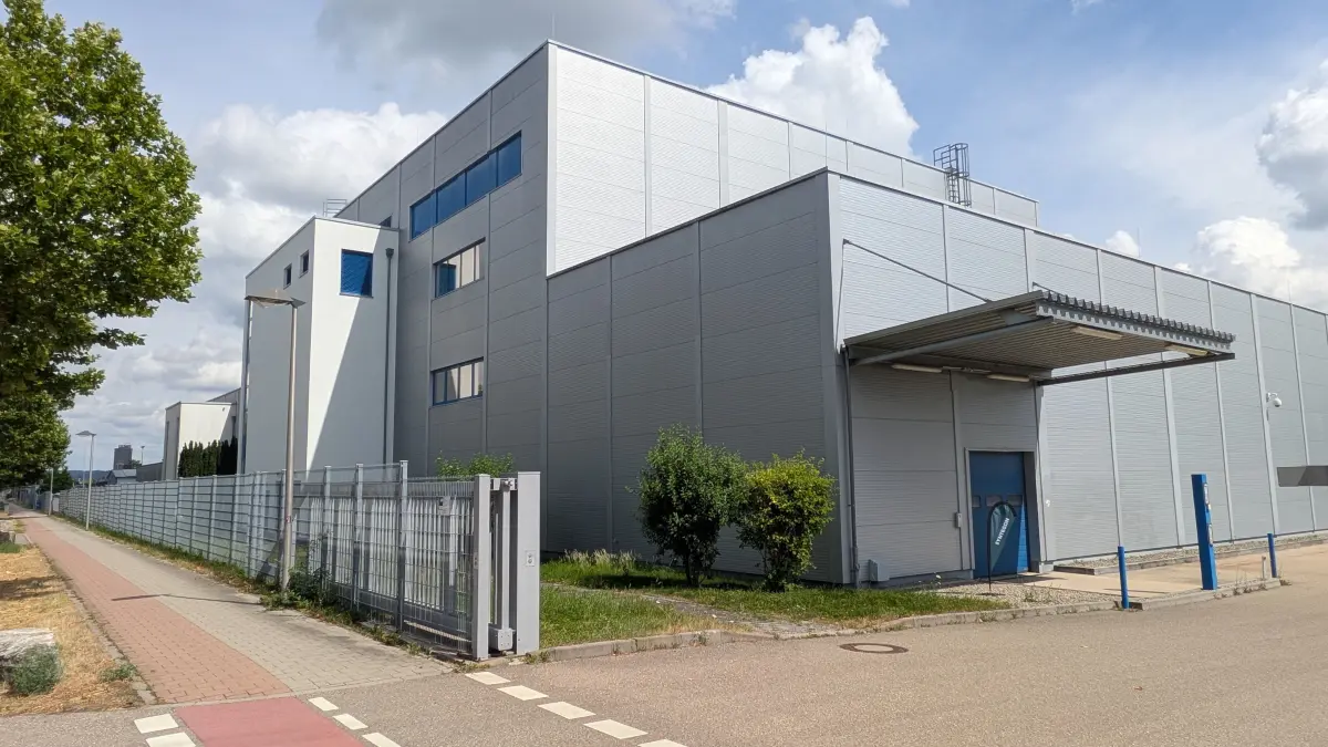 neues Syntegon-Werk, ehemals Druckzentrum DHO in Crailsheim