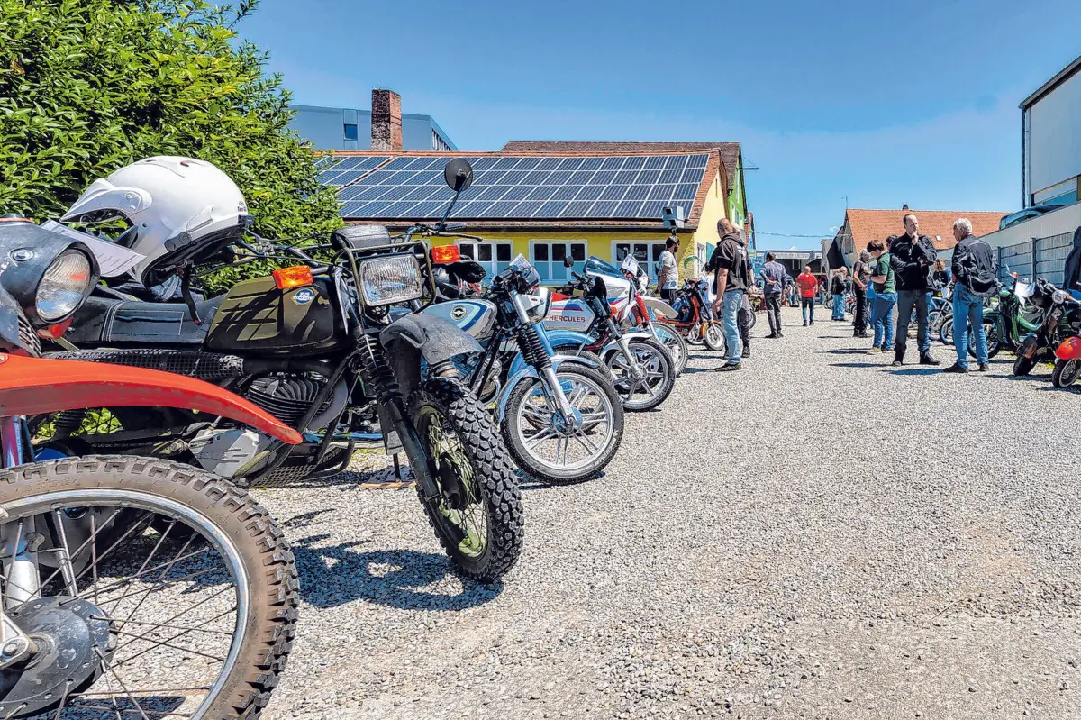 Viel zu sehen gibt es stets bei den Moped-Treffen der Oldtimer-Freunde.⇥Foto: Verein