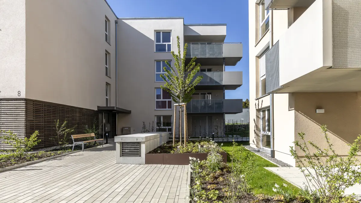 In der Hahnenweide in Dornstadt werden 37 neue Wohnungen eingeweiht.
