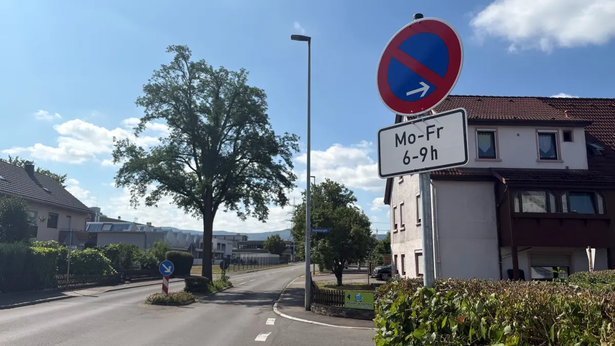 Eingeschränktes Halteverbot im Ort Riedrich
